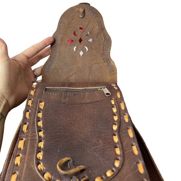 HANDCRAFTED Leather Custom Made Crossbody - Picture 5 of 11